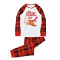 thumbnail image 1 of URMAGIC Matching Family Pajamas Sets Christmas Pj's with Lettler Print and Cartoon Elk Tee and Bottom Loungewear, 1 of 4