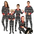 thumbnail image 1 of URMAGIC Matching Pajamas Set for Family Fleece Onesie Christmas Sleepwear Zipper Jumpsuit with Pockets, 1 of 14