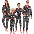 thumbnail image 1 of URMAGIC Matching Pajamas Set for Family Fleece Onesie Christmas Sleepwear Zipper Jumpsuit with Pockets, 1 of 11