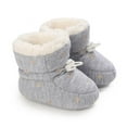 thumbnail image 1 of URMAGIC Newborn Baby Boys Girls Cotton Winter Warm Snow Boots Soft Sole Prewalker Non-Skid Boots For Infant Toddler 6-12 Months, 1 of 9