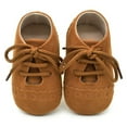 thumbnail image 1 of URMAGIC Newborn Baby Boys Girls Matte PU Leather Moccasins Soft Sole Flats Shoes, 1 of 8