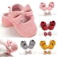 thumbnail image 1 of URMAGIC Newborn Baby Girl Shoes Headband,Infant Toddler Soft Sole Crib Princess Shoes, 1 of 6