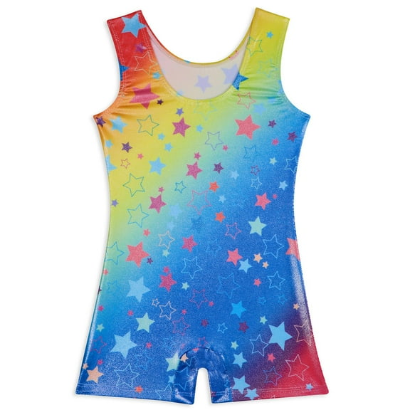 URMAGIC Stars Gymnastics Leotard for Girls Toddler Kid Dance Unitards Biketards