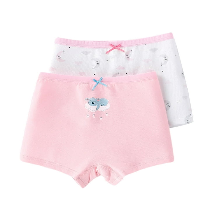 URMAGIC Teen Girls Breathable Comfort Briefs Cotton Soft Panties Cute  Cartoon Print Underwear|pack of 2 Boxers