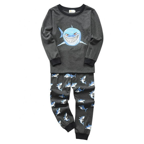 URMAGIC Toddler Baby Boy Clothes Set Long Sleeve Cartoon Print Crewneck Sweatshirt with Long Pants Fall Winter Outfits 2-8 Years