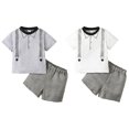 URMAGIC Toddler Baby Boy Gentleman Clothes Set Short Sleeve Shirts