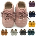 thumbnail image 1 of URMAGIC Toddler Baby Girls Boys Matte PU Leather Moccasins Soft Sole Flats Shoes, 1 of 7