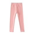 thumbnail image 1 of URMAGIC Toddler Baby Girls Cotton Solid Color Stretch Leggings Kids Soft Ankle Length Tights Pants 3-12 Years, 1 of 4