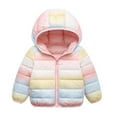 thumbnail image 1 of URMAGIC Toddler Baby Hooded Down Jacket Boys Girls Kids Thicken Warm Winter Coat Outerwear, 1 of 6