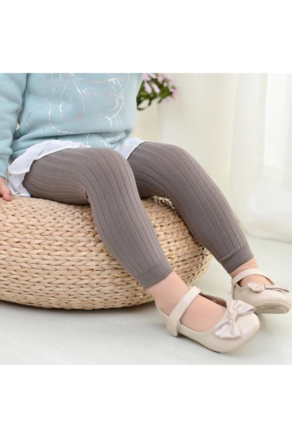 Toddler Baby Kids Girls Cotton Knit Footless Tight Leggings Bottom Pants 0-1 Years