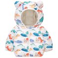 thumbnail image 1 of URMAGIC Toddler Boy Girl Winter Jacket Down Cotton Windproof Warm Winter Coats With Cute Print Lightweight Outerwear 2-9 Years, 1 of 10