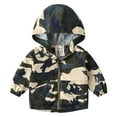 thumbnail image 1 of URMAGIC Toddler Boys Camo Hooded Lined Windbreaker Lightweight Kids Jacket (1-6T), 1 of 7