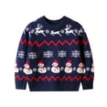 thumbnail image 1 of URMAGIC Toddler Boys Girls Christmas Sweaters Xmas Reindeer Clothes Cotton Pullover Long Sleeve Sweatshirts, 1 of 8