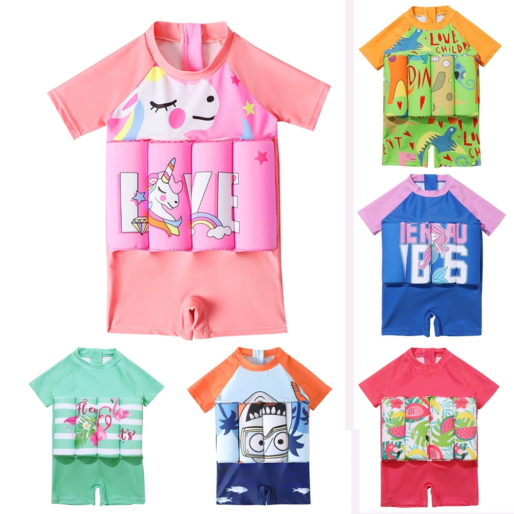 URMAGIC Toddler Kid Little Girl Boy Cartoon One Piece Flotation