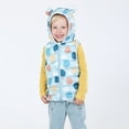 thumbnail image 1 of URMAGIC Toddler Kids Sleeveless Down Bear Ear Hooded Jacket Baby Boys Girls Winter Puffer Vest Waistcoat, 1 of 12