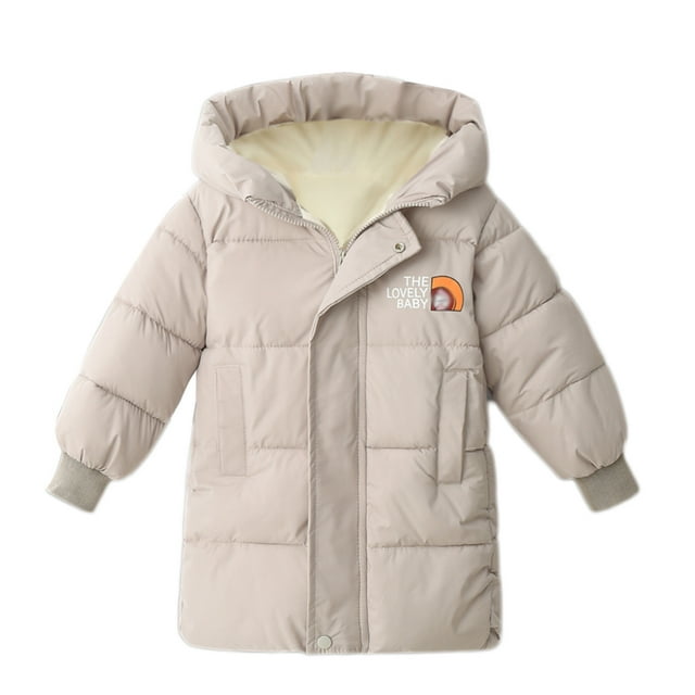URMAGIC Toddler Little Kid Boy Girl Long Down Hooded Coat Winter Parka
