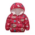 thumbnail image 1 of URMAGIC URMAGIC 2-6T Kid Boy Girl Christmas Thicken Winter Coat Hooded Puffer Jacket, 1 of 10