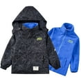 thumbnail image 1 of URMAGIC URMAGIC 3-13Y Child Boys Fleece Jacket Windbreaker 2-in-1 Fashion Outdoor Jakcet, 1 of 14