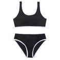 thumbnail image 1 of URMAGIC URMAGIC 7-14T Child Girls 2 Piece Bikini Set Swimsuit Bathing Suit/Black, 1 of 1