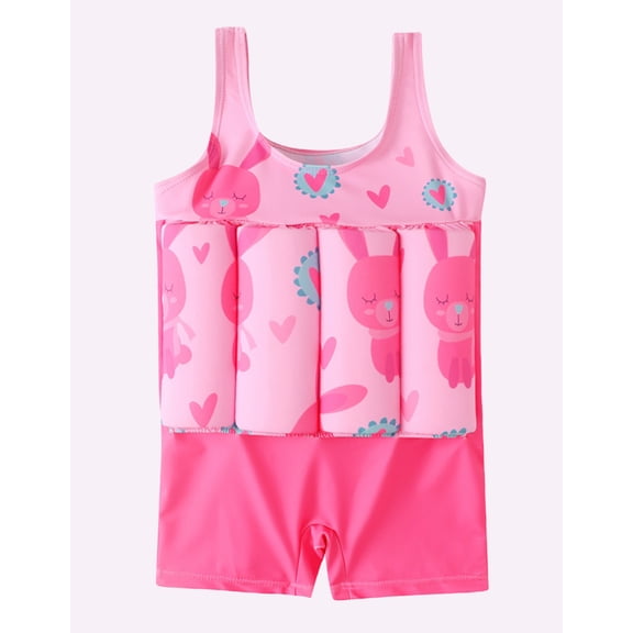 URMAGIC URMAGIC Toddler Kid Little Boy Girl Ugly Shark One Piece Flotation Buoyancy Swimsuit UPF 50 