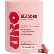 O Positiv URO Bladder Control Supplement for Urinary Urgency, Frequency, Leakage with Pumpkin Seed Extract, Soy Germ Extract, Saw Palmetto, 30 Servings Pack of 1