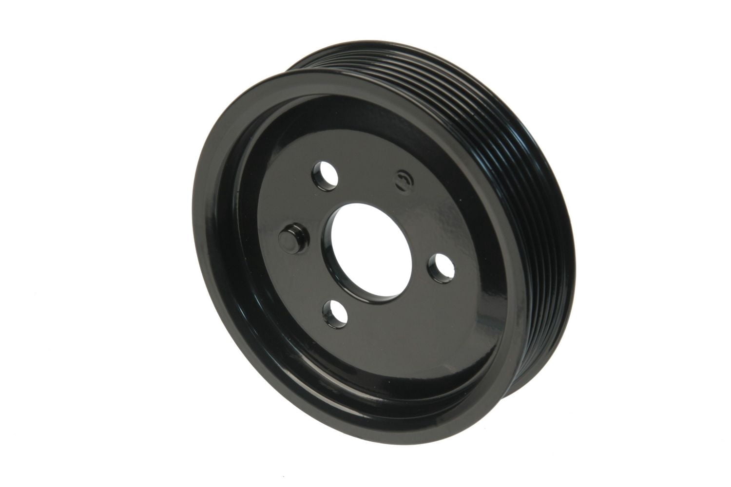 URO Parts 32427838220PRM Power Steering Pump Pulley Aluminum vs OEM plastic