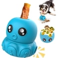 thumbnail image 1 of Dog Toys Clearance,URRU Dog Treat Dispenser Toys,Squeaky Stuffable Dog Chew Toy,Dog Toys for Aggressive Chewers,Interactive Slow Feeder Tough Puzzle Toys Teeth Cleaning,Blue Octopus, 1 of 7