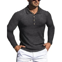 KaLI_store Polo Tee Shirts for Men Men's Polo Shirt Long Sleeve Quick ...