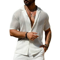 Hawaiian Shirts For Men Fashionable Short Sleeves Printed Button Down ...