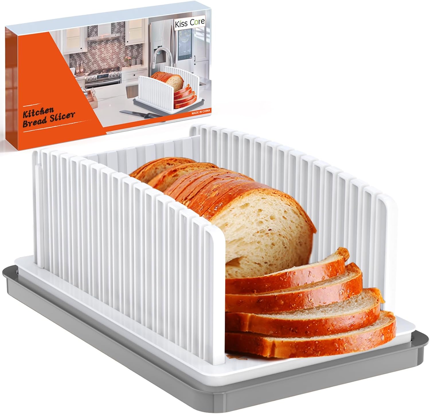 Foldable Bread Toast Slicer Bagel Slicer Plastic Loaf Sandwich Bread