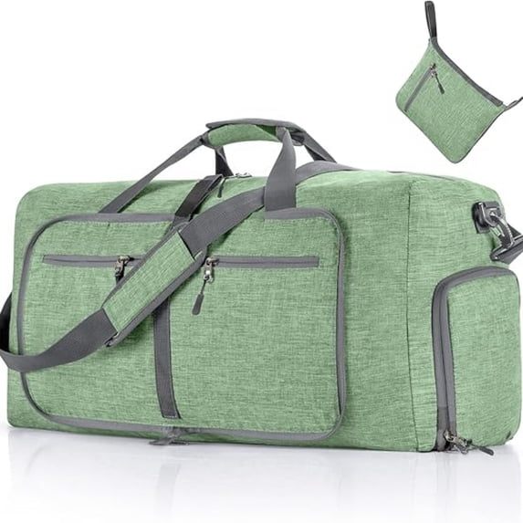 URSOFINE 115L Large Duffle Bag, Foldable Travel Gym Bag with Shoe Compartment, Lightweight Water Repellent Tear Resistant for Camping, Weekender, Overnight Travel