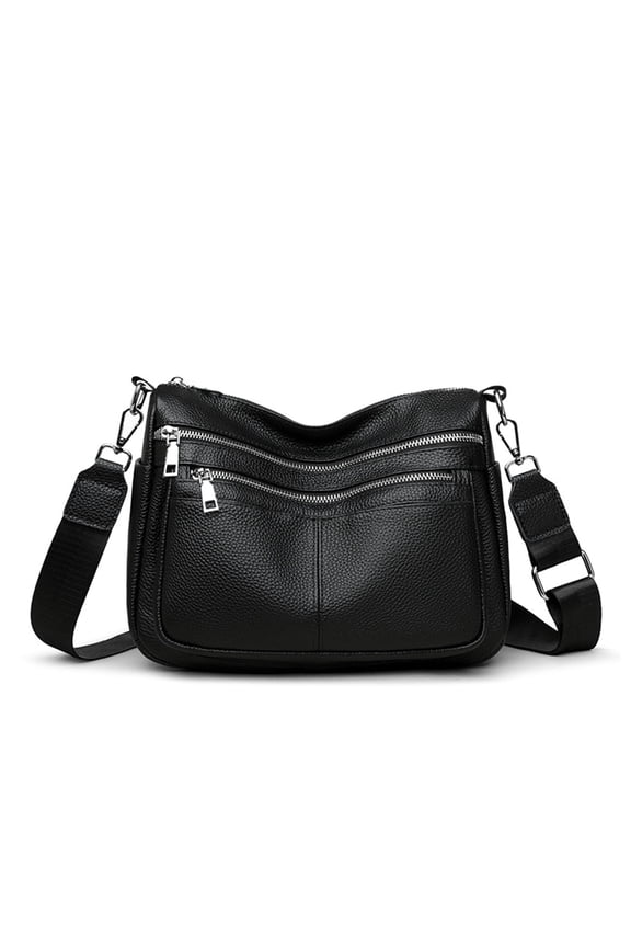 Genuine Leather Women’s Shoulder Bag Large Trendy Hobo Crossbody Purse for Daily & Travel Use