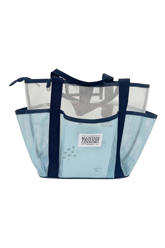 Large Mesh Beach Tote Bag for Women, Sandproof Quick Dry Pool Bag with Pockets, Lightweight Beach Essentials for Vacation, Swimming, Gym,Daily