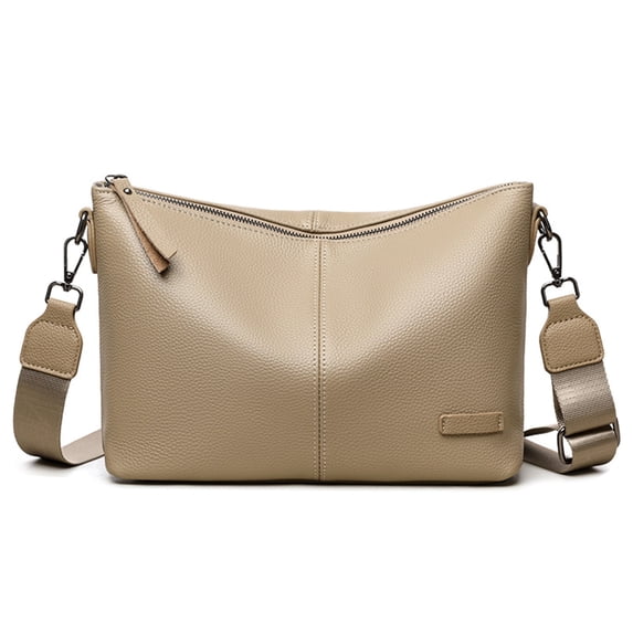 URSOFINE Large Shoulder Purses for Women Genuine Leather Hobo Bags Trendy Crossbody Purses with 2 Straps