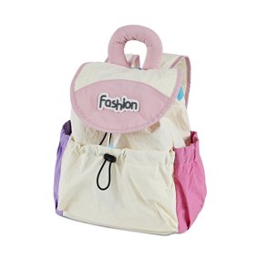 URSOFINE Lightweight Color Block Drawstring Backpack Cute Mini Backpack Casual Daypack