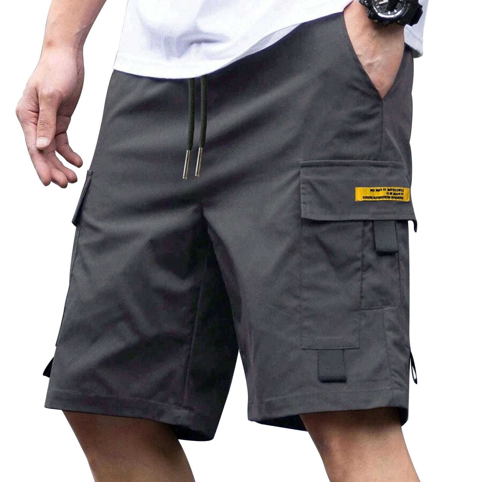 URSOFINE Men's Casual Cargo Shorts Classic Stretch Waist