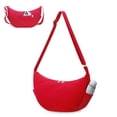 thumbnail image 1 of URSOFINE Quilted Puffer Hobo Bag for Women Men - Adjustable Strap Crescent Crossbody Shoulder Bag, Lightweight 2-Zipper Dumpling Casual Handbag with Multiple Pockets (Red), 1 of 7