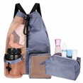 thumbnail image 1 of URSOFINE Sports Backpack with Wet & Toiletry Bags, 17" Breathable Mesh Drawstring Gym Bag for Men Women, Daypack for Swimming, Basketball, Beach, Workout, Hiking & Travel, 1 of 1