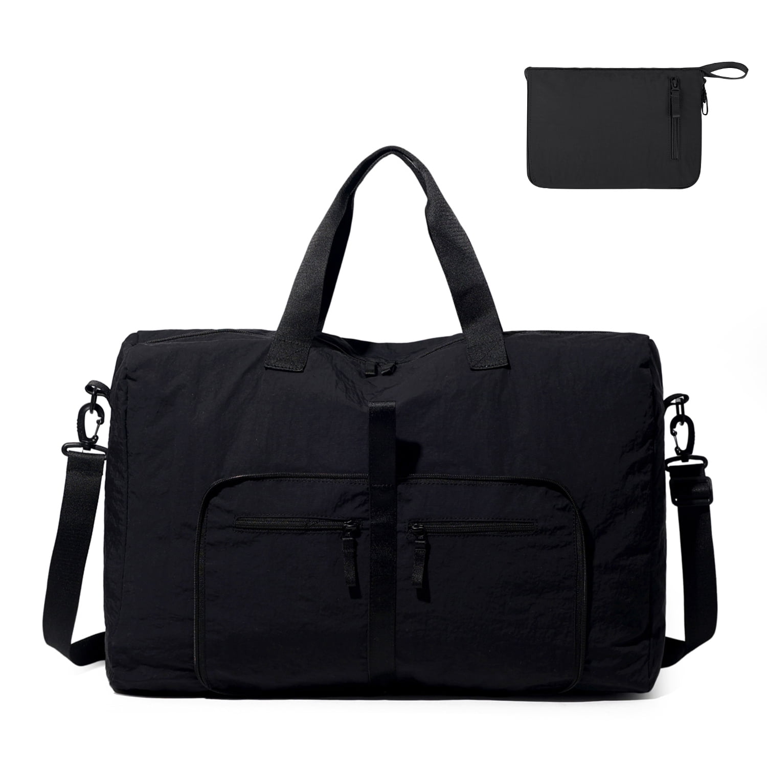 URSOFINE Travel Duffel Bags 35L, Gym Travel Bag & Packable Duffle Bag for Men, Foldable Overnight Weekender Bags for Women & Men with Adjustable Shoulder Strap