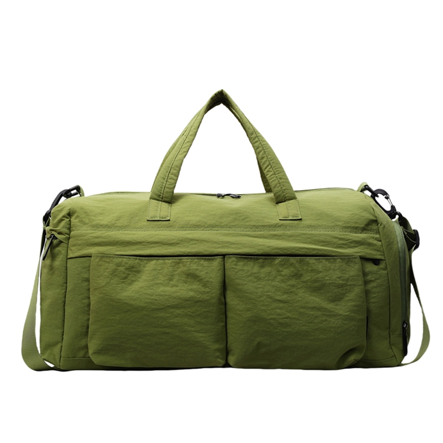 URSOFINE Travel Duffle Bag with Shoes Compartment, Overnight Weekender Bag with Wet Pocket, Small Gym Bag for Women and Men, Luggage Bag with Trolley Sleeve for Airplane