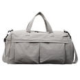 thumbnail image 1 of URSOFINE Travel Duffle Bag with Shoes Compartment, Overnight Weekender Bag with Wet Pocket, Small Gym Bag for Women and Men, Luggage Bag with Trolley Sleeve for Airplane, 1 of 7