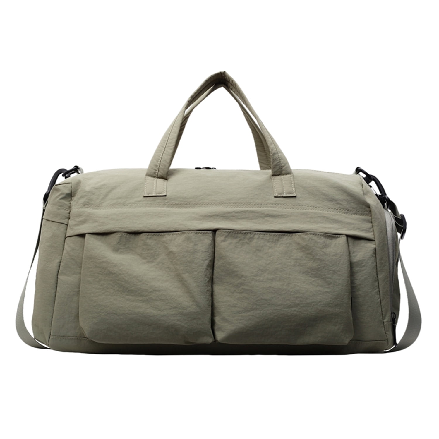 URSOFINE Travel Duffle Bag with Shoes Compartment, Overnight Weekender Bag with Wet Pocket, Small Gym Bag for Women and Men, Luggage Bag with Trolley Sleeve for Airplane