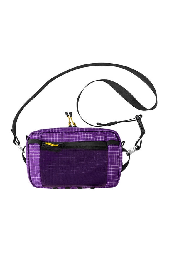 Waterproof Men’s Waist Pack Large Capacity Crossbody Chest Bag Durable Fanny Pack for Hiking Cycling Father’s Day Gift for Dad, Purple