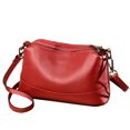 thumbnail image 1 of URSOFINE Women's Genuine Leather Crossbody Bag, Multi Compartment Shoulder Purse with Adjustable Strap, Lightweight Casual Sling Bag for Daily Use, 1 of 6