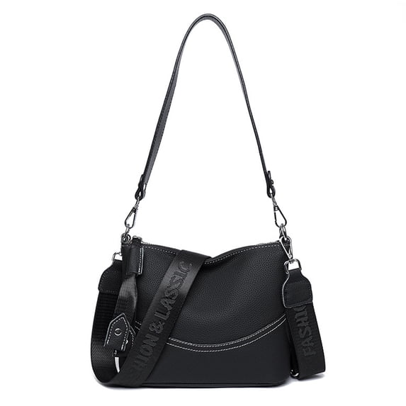 URSOFINE Women's Genuine Leather Crossbody Shoulder Bag, Multi-Wear Purse with Adjustable Straps, 3 Colors