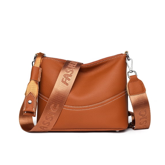 URSOFINE Women's Genuine Leather Crossbody Shoulder Bag, Multi-Wear Purse with Adjustable Straps, 3 Colors