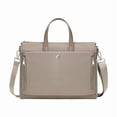 thumbnail image 1 of URSOFINE Women's Waterproof Laptop Tote Bag 16 Inch - Lightweight Nylon Work Briefcase with Luggage Strap & Multi-Compartment Organizer for Daily Commute & Travel, Khaki, 1 of 7