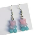 thumbnail image 1 of URTERYSER 1 Pair Fashion Lovely Candy Color Cartoon Gummy Bear Resin Dangle Drop Earrings Color 2, 1 of 7
