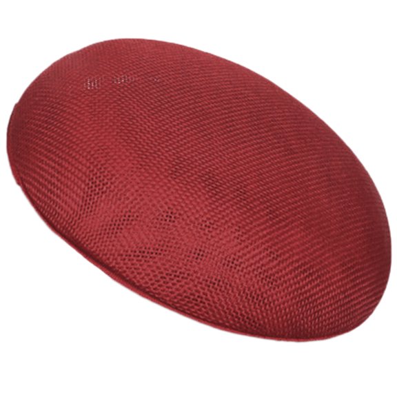 URTERYSER 15cm Sinamay Hat Fascinators Hat Base for Women Millinery Accessories Cocktail Teaparty Headpieces Round Hat Base Red