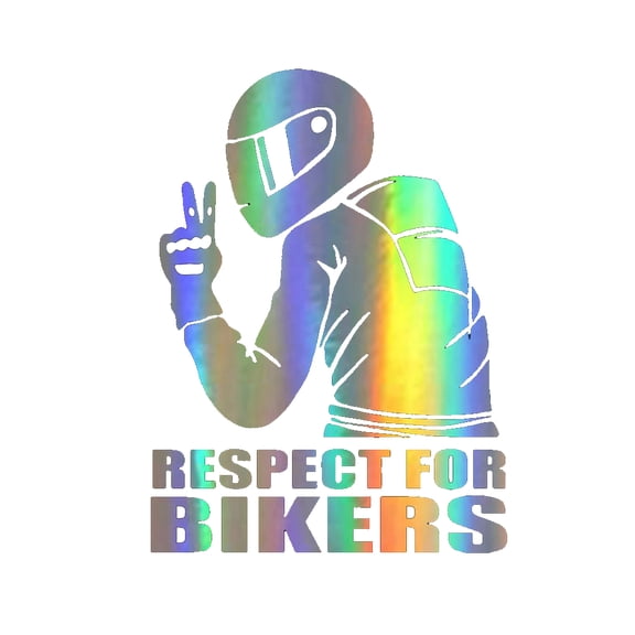 URTERYSER 3D Respect for Cyclist Waterproof Reflective Motorcycle Auto Accessories Sticker Decal Funny Car Styling Colorful